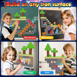 100PCS Magnetic Blocks Building Toys, STEM Learning Sensory Toys for Kids Age 3-5 4-8 5-7 8-12, Gem Cave Adventure Mine Magnet World Craft, Christmas Game Gift for for 3+ Years Old Boys Girls(0.8")