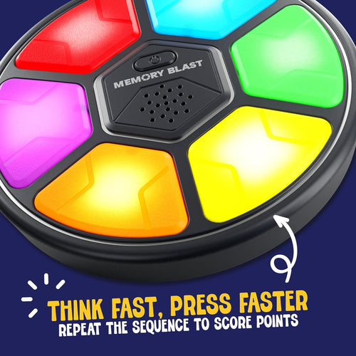 Memory Game for Kids - Lights, Sounds, and Sequence Challenges for Ages 4-12