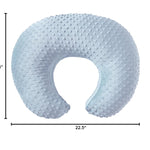 ESEN Nursing Pillow and Body Positioner for Breast Feeding and Bottle Feeding, Ultra Soft Baby Breastfeeding Pillows with Removable Nursing Pillow Cover for More Support for Mom and Baby (Blue)