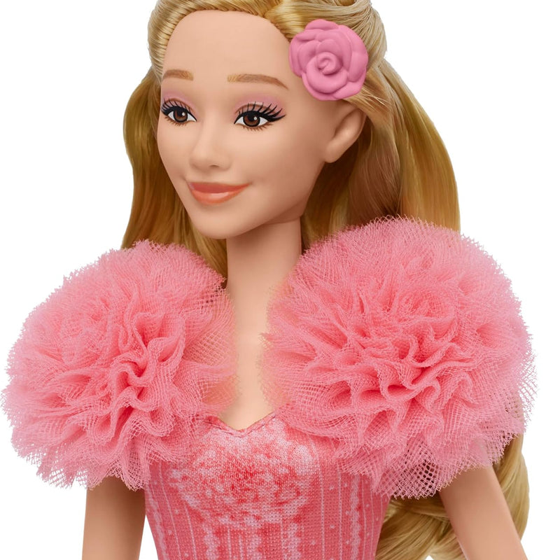 Mattel Wicked Singing Glinda Fashion Doll & Accessories, Posable with Movie-Inspired Look & Removable Outfit, Sings “Popular”