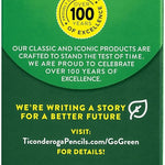 Ticonderoga Wood-Cased Pencils, Pre-Sharpened, #2 HB Soft, Neon Colors, 18 Count