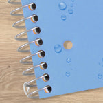 Five Star Spiral Notebook + Study App, 5 Subject, Wide Ruled Paper, 8" x 10-1/2", 200 Sheets, Fights Ink Bleed, Water Resistant Cover, Tidewater Blue (73196)