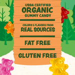 Black Forest USDA Organic Gummy Bears - 65 Pouches - .0.8Oz Each