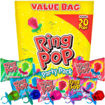 Ring Pop Lollipops - Bulk Candy Individually Wrapped Suckers Variety | Party Pack- 20 Count w/Assorted Flavors - Hard Candy for Party Favors, Kids & Goodie Bag Stuffers 0.63 Pounds