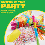 Cinco De Mayo Donkey Pinata Fiesta Decoration with Corrugated Paper Board for Kids and Adults Birthday Party Supplies
