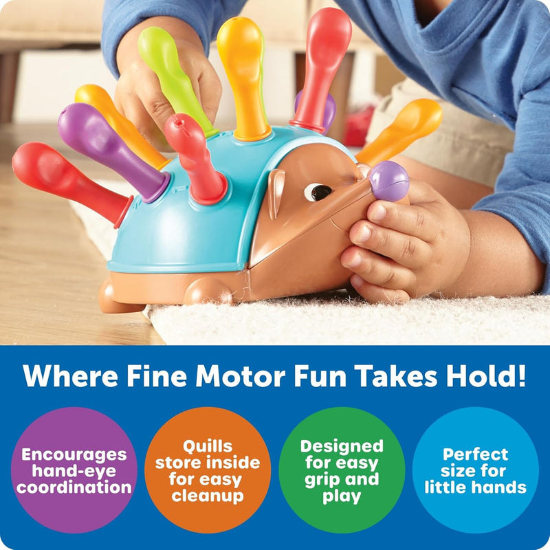 Learning Resources Spike The Fine Motor Hedgehog, Toddler Montessori Toy, Stacking Shape, Gifts For Boys And Girls