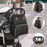 Diaper Bag Backpack Multifunction Maternity Nappy Baby Bag for Girls & Boys Large Capacity Travel Diaper Bags Dark Black
