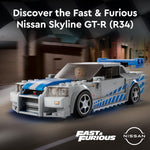 LEGO 2 Fast 2 Furious 76917 Nissan Skyline GT-R R34 Race Car Toy Kit with Minifigure, 2023