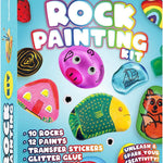 Dan&Darci kids' rock painting kit with glow-in-the-dark paints for creative art toys, ages 6-12.
