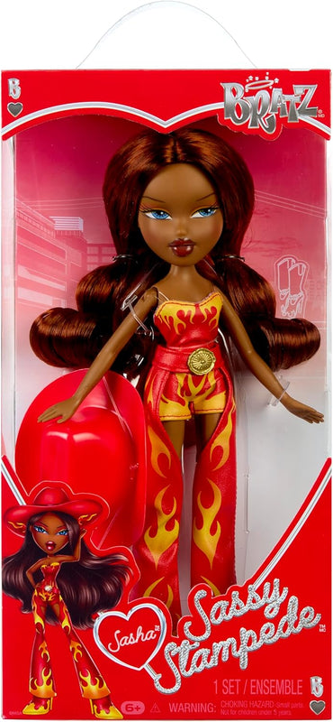 Bratz Sassy Stampede Sasha Fashion Doll with Accessories: Western, Cowgirl Style Clothes & Accessory Pieces