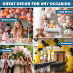 KICNIC Balloon Arch Kit with 32.8ft Tape Strips & 200 Glue Dots for Party, Wedding, Baby Shower Decor