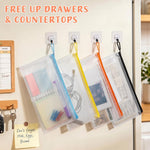 Smarpau 24 Pack Pencil Pouches, A6 Waterproof PVC Pencil Bags, 12 Colors Mesh Zipper Pouches for School Supplies, Classroom Organisation, Office Documents & Travel Storage