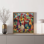 Chicken Puzzles for Adults, 1000 Piece Jigsaw Puzzle, Funny and Colorful Chicken Art Challenge