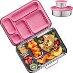 AOHEA Stainless Steel Bento Box Kids, Kids Metal Bento Lunch Box BPA Free Lunch Box Containers 304 Stainless Steel Bento Box for School and Office(Bule)