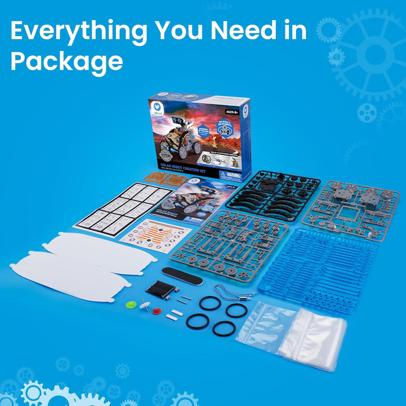 Sillbird 12-in-1 Solar Robot Building Kit: STEM Gift for Boys Aged 8-13, DIY Science Educational Robotic Toy