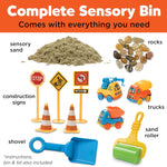 Creativity for Kids Sensory Bin: Construction Zone Playset for Preschool Learning Activities Ages 3-5+