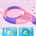 findway Kids Swim Goggles, Kids Swimming Goggles Anti-fog No Leaking Girls Boys for Age 3-12