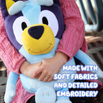 Bluey Plush Toys, Extra Large 18” Cuddle Toy for Kids, Ultra-Soft Deluxe Material Big Plushies Perfect for Show Time, Story Time & Giant Hugs
