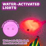 Tub Works® Mermaid Lagoon™ Light Up Bath Toys, 6 Pack | Water-Activated Flashing Color-Changing Sensory Toys