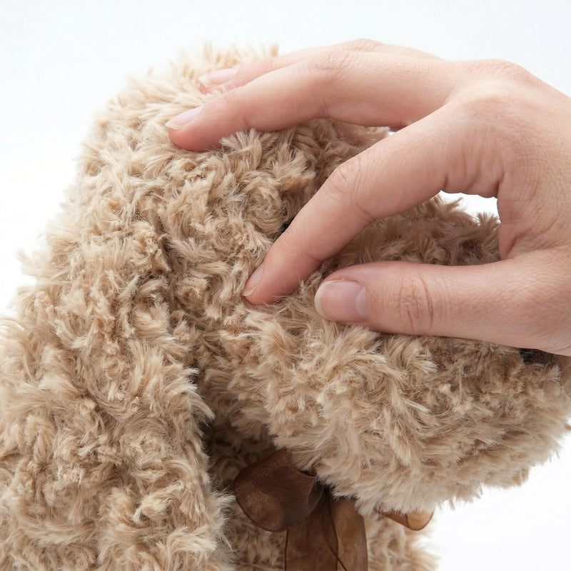 WEIGEDU Poodle Goldendoodle Stuffed Animal, 11.8", Golden | Adorable Toy Dog, Labradoodle Plush, For Kids Boys Girls, Birthday Easter Nursery Bedtime Gift