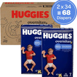 Huggies Overnites Diapers Size 7, 68 Count (2 Packs of 34)