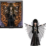 Monster High Doll, Elvira, Mistress of the Dark Collectible in Black Faux Leather Dress with Silvery Batwing Cape and Premium Accessories