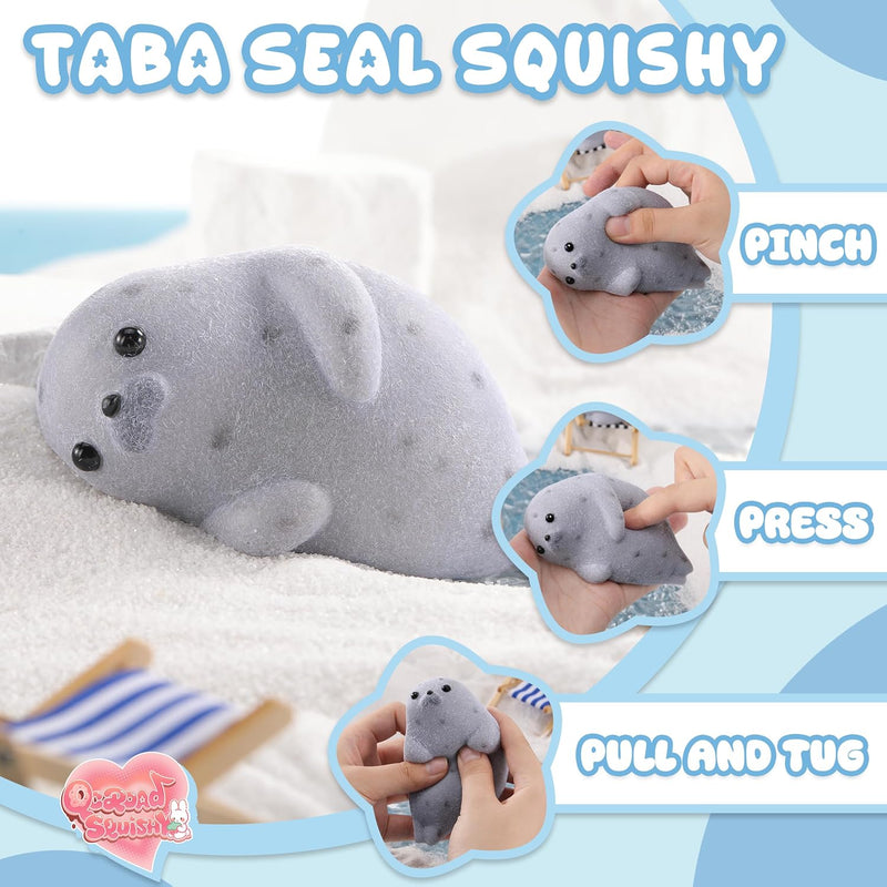 Handmade Taba Seal Squishy Stress Relief Toys - Ultra Soft Silicone Squeeze Toys for Kids & Adults, Reusable Non-Violent Squishy Toys for Stress Relief & Relaxation