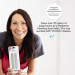 ezpz Baby-Led Weaning Food Cutters (2 pack in Sage) - 6/9 Months + | Food Prep for Infants - Designed by a Pediatric Feeding Specialist