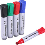 Mr. Pen- Jumbo Permanent Markers, 4 Pack, Black, Chisel Tip | Wide Tip, Large, Thick Permanent Markers for Canvas, Posters Board, Fabric, Window, Glass, Wood, Waterproof, Quick Dry