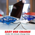 Force1 Scoot Hand Operated Drone for Kids or Adults, Mini Drones with Motion Sensor, LED Indoor Rechargeable UFO Toy