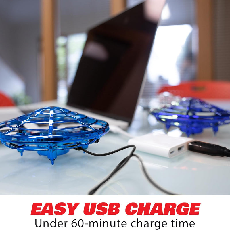 Force1 Scoot Hand Operated Drone for Kids or Adults, Mini Drones with Motion Sensor, LED Indoor Rechargeable UFO Toy