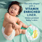 Pampers Pure Baby Diapers, Size 4 (22-37 lbs), 150, Up to 100% Leakproof, Premium Hypoallergenic Soft Diapers