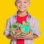 Stepping Stones Painting Kit for Kids - 5 Paint Your Own Garden Stones | 5 Stepping Stones with Paints and Brushes, Crafts for Kids Ages 6-8 - Birthday Gifts for Girls & Boys Ages 6 7 8 9 10 Years