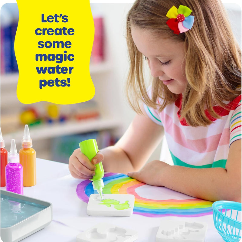 Magic Gel Water Pets Kit for Kids - Gifts for Kids - Squishy Maker Set | Craft for Kids - Gifts for Boys & Girls - Make Your Own Squishies Toys Crafts - Aqua Fairy Magic Elf Toy Kit - Birthday Gifts