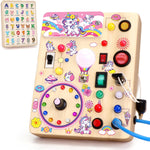 Grarain Busy Board: Montessori Educational Toy for 1-3 Year Olds, Sensory Learning Activity for Autism