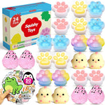 10 Pack Taba Squishy Toys kit with Toy Box & Cute Stickers, Kawaii taba Squishies Stress Relief Toys Party Favors for Kids 4-8 8-12, Squishy Fidget Toys for Kids , Birthday Gifts Toys for Girls 8-10