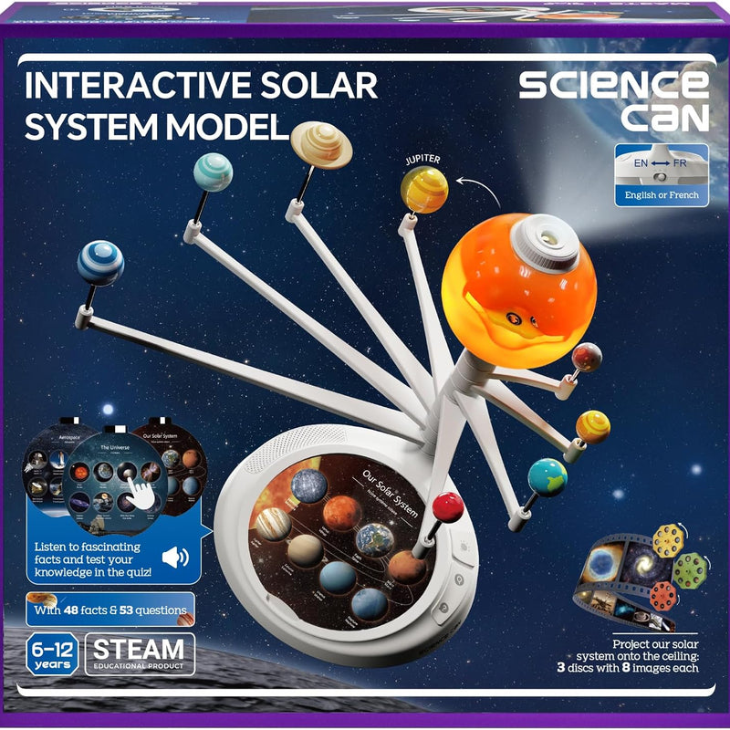 Science Can Talking Astronomy Solar System Model Kit for Kids, 8 Planets STEM Space Toys, Ages 3-5