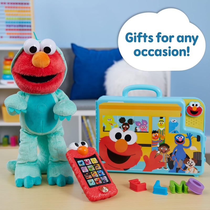Just Play Sesame Street Learn with Elmo Phone for Kids, Ages 2 and Up, Educational Toy with 12 Learning Themes