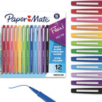Paper Mate Flair Felt Tip Pens, Medium Point (0.7mm), 12 Count - For Arts & Crafts, Note-Taking, Journaling, School Supplies for Teachers & Students