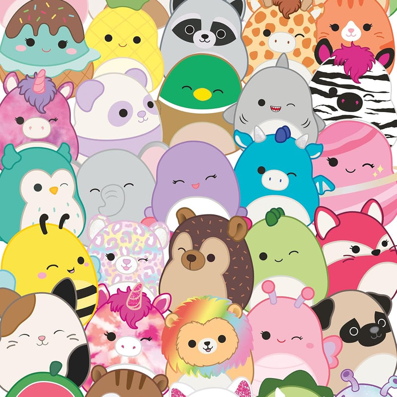 Buffalo Games - Squishmallows Buddies 100 Piece Jigsaw Puzzle, Family Puzzle Ages 6+, Made in USA, Recycled Premium Board, Full-Color Poster
