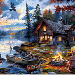 500-Piece Seaside Holiday Jigsaw Puzzle for Adults, Interlocking Letter-Backed Pieces