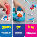 Magic Gel Water Pets Kit for Kids - Gifts for Kids - Squishy Maker Set | Craft for Kids - Gifts for Boys & Girls - Make Your Own Squishies Toys Crafts - Aqua Fairy Magic Elf Toy Kit - Birthday Gifts