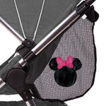 J.L. Childress Disney Baby Side Sling Stroller Organizer & Caddy, Minnie | Disney universal stroller net attachment adds accessible storage for baby essentials to strollers with secure non-slip straps