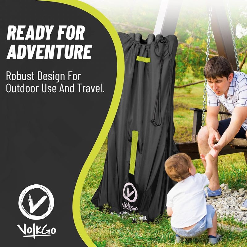 Super Extra Large Stroller Bag for Airplane with Padded Backpack Shoulder Straps, Double Stroller Cover for Air Travel, Jogger & Carrier - Fits All, Gate Check Bag, Waterproof Travel Cover.