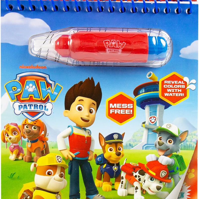 Paw Patrol Aqua Art, Color 4 Reusable Aqua Art Pages with a Water Pen, Reusable No-Mess Toddler Activities, Water Reveal Activity Book, Paw Patrol Toy, Toddler Travel Activities, Kids Travel Toys