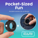 BUNMO Magnetic Fidget Rings – Fidget Toys Adults, Cool Fidgets for Teens, Quiet Fidget Toys, Maximum Strength 8 N50 Magnets, Endless Tricks, Teen Gifts, Fidgets for Kids 8-12, Adult Fidget Toys, Black