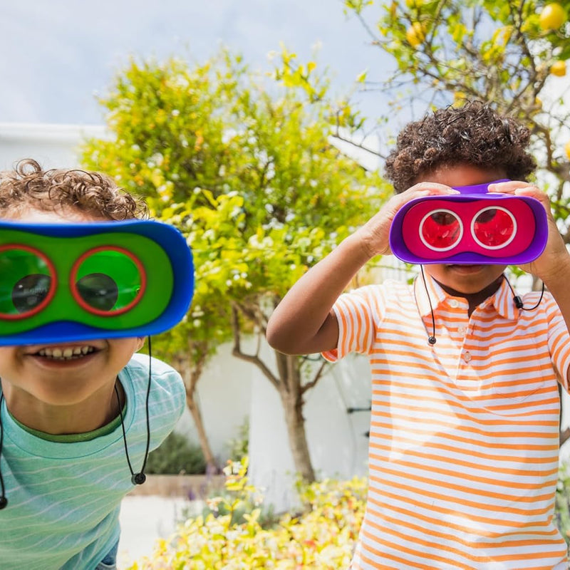 Educational Insights GeoSafari Kidnoculars - Lightweight, 2x Magnification Binoculars for Kids Ages 4-8