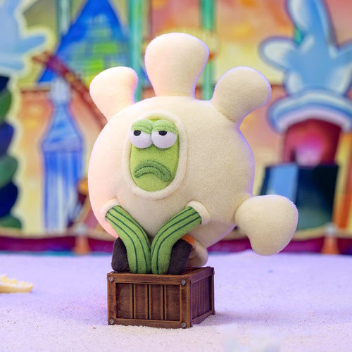 POP MART Spongbob Residents of Bikini Bottom-Whimsical Plush Part2, Blind Box Keychain – Plush Pendant, Bag Charm, Collectible Holiday Birthday Gift, Single Box