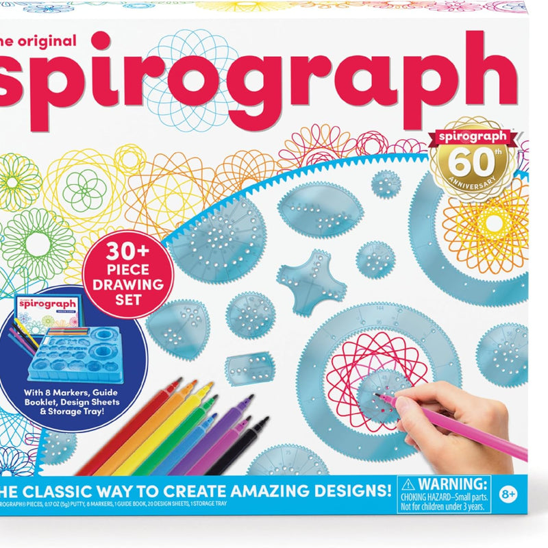 Spirograph Design Set Collectors Tin Arts and Crafts for Kids Drawing Kit | Classic Gear Design Kit, Pens, Design Sheet Included, Arts & Crafts, Art Supplies, Drawing Kit, Spiral Art, 8+