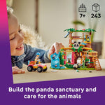 LEGO Friends Panda Sanctuary Animal Care Building Toy for Kids Ages 7+ with 2 Minifigures and Panda Toys